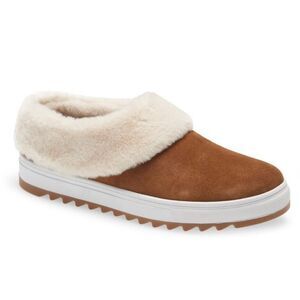 Blondo Slippers Size‎ 8 Leather Suri Waterproof Slip On Winter Faux Fur Sneaker